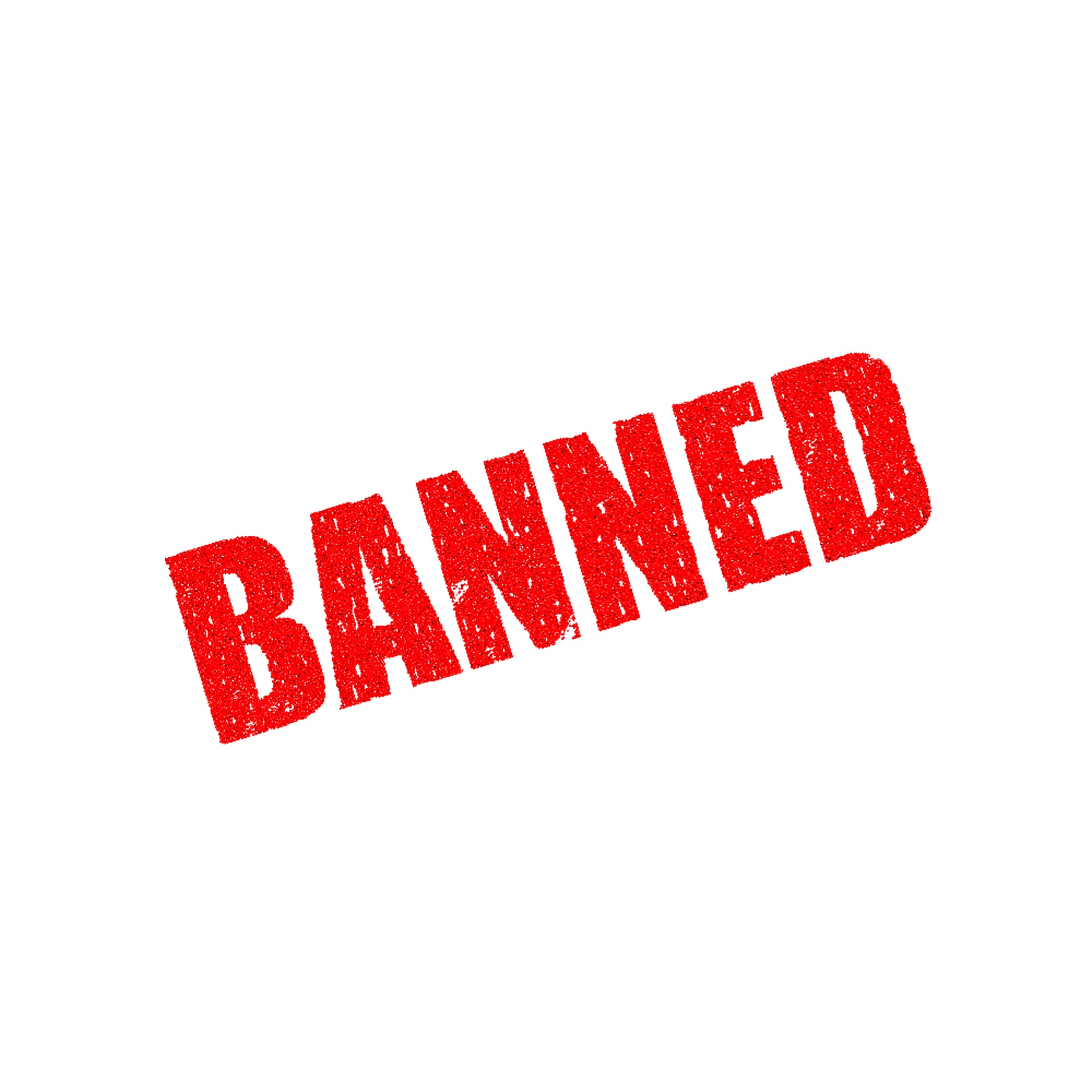 Banned Not Allowed Ban Silhouette Vector, Not Allowed, Ban, Silhouette PNG  and Vector with Transparent Background for Free Download