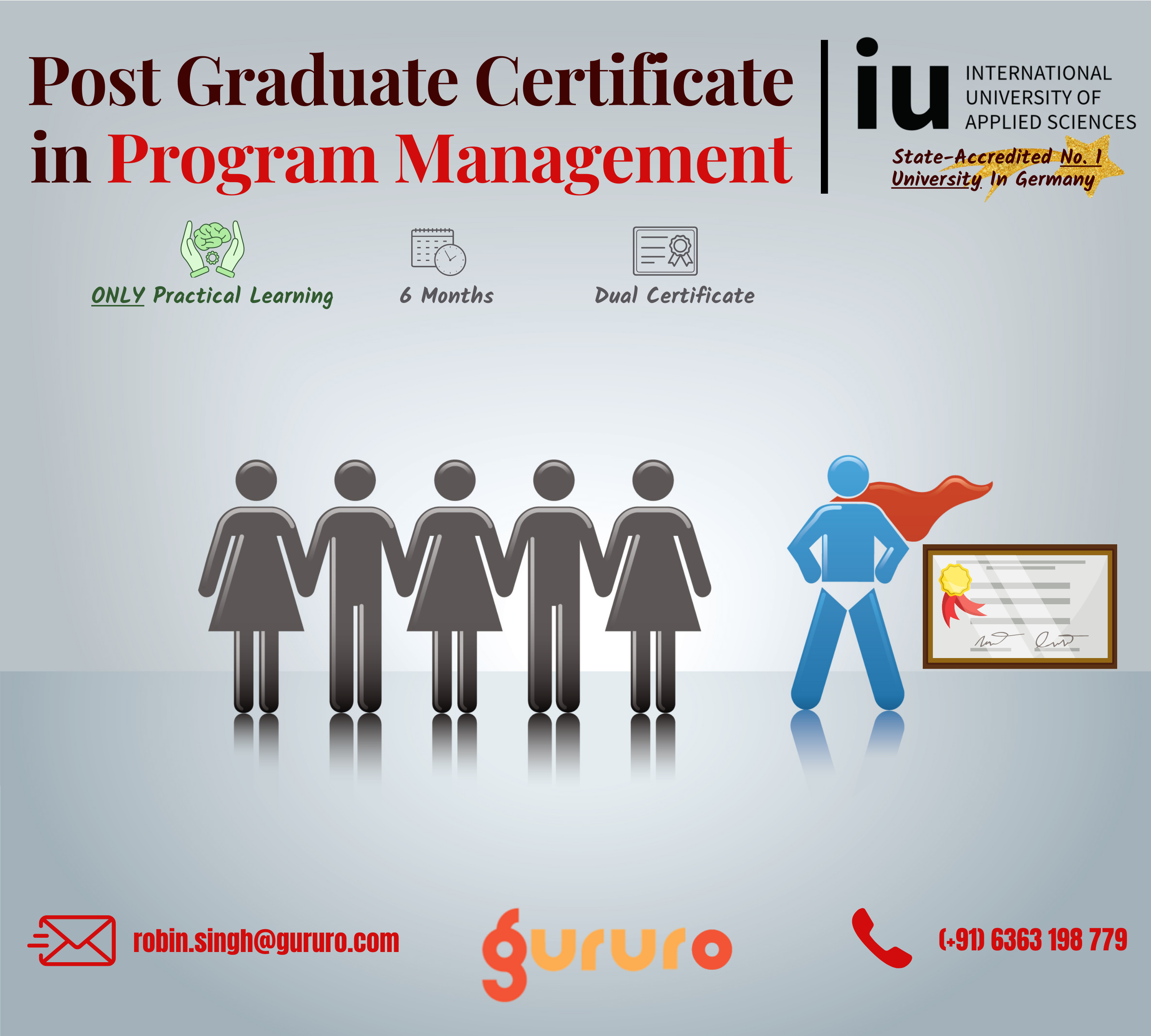 Gururo.com collaborates with IU University, Germany to Offer World-Class Post Graduate certificate in Program Management