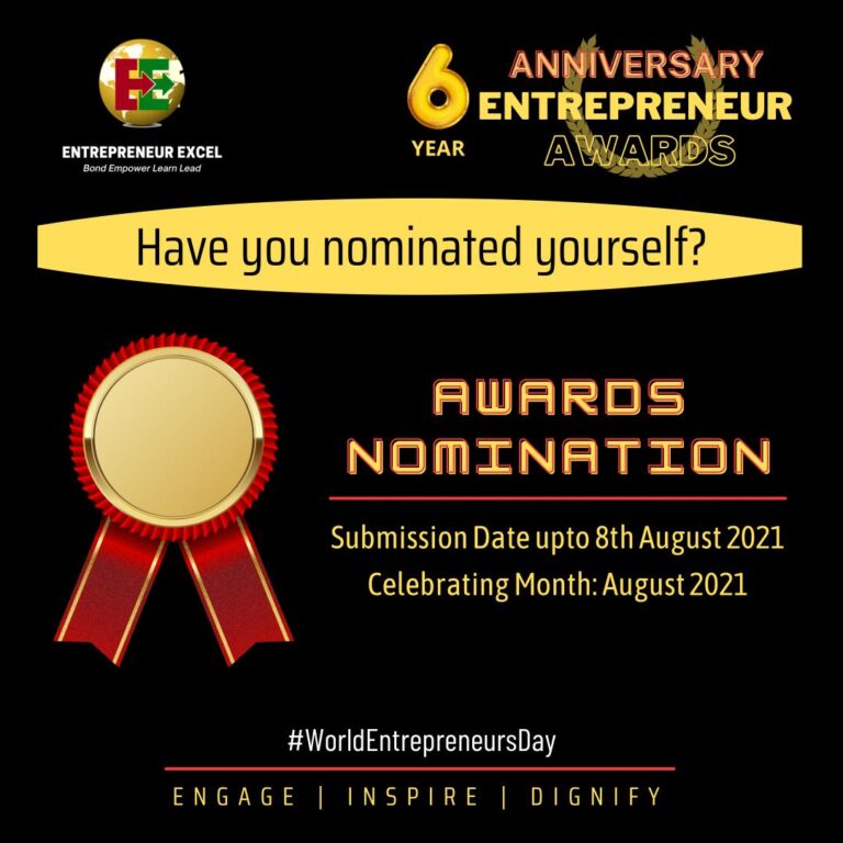 Entrepreneur Achiever’s Award 2021