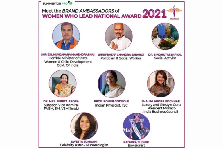 Shri. Dr. Munjapara Mahendrabhai – Hon’ble Minister of State Women & Child Development Govt. of India to attend – Women Who Lead National Awards 2021 as Chief Guest