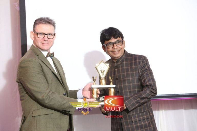 Rajesh Srivastav had been felicitated with Global Ambassador Awards of Excellence in London