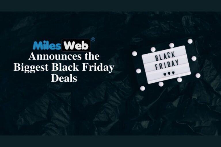 MilesWeb Announces the Biggest Black Friday Deals on Web Hosting with a Free Domain