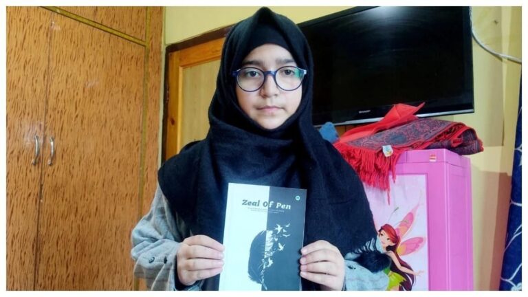 How J&;K girl Adeeba Riyaz became youngest author to publish a book Zeal of Pen