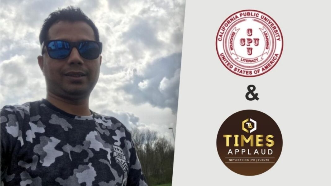 California Public University appoints Times Applaud’s Director Taushif Patel as Academic and Research Coordinator
