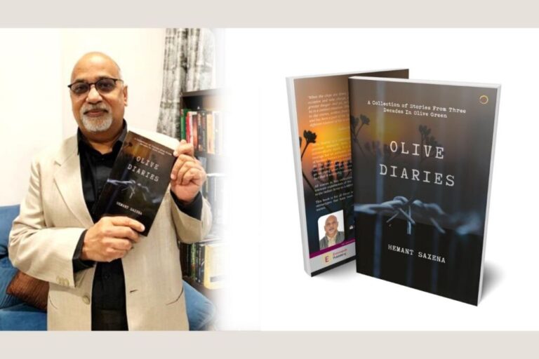 ‘Olive Diaries’ from the lines of fire, which a solider experiences in the battlefields – Hemant Saxena’s Book Launched