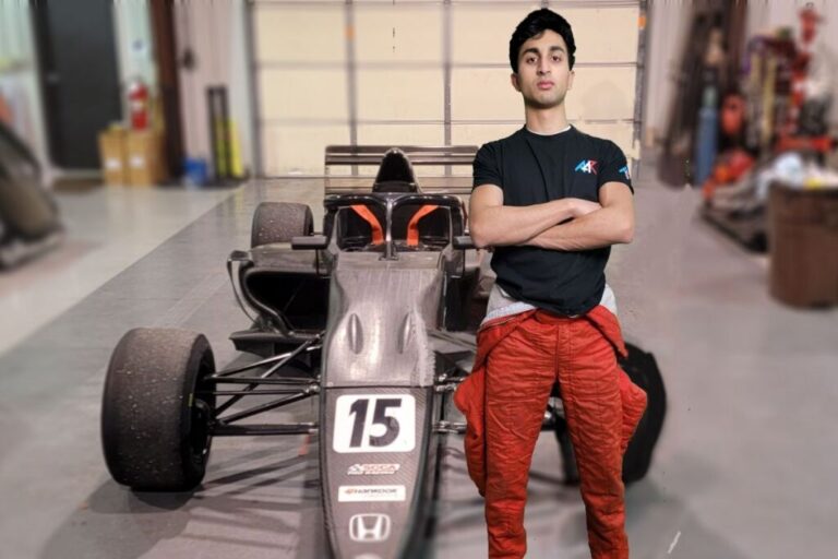 US Born Indian Origin Racer Atharva Desai testing for Formula-3 Series in the UK