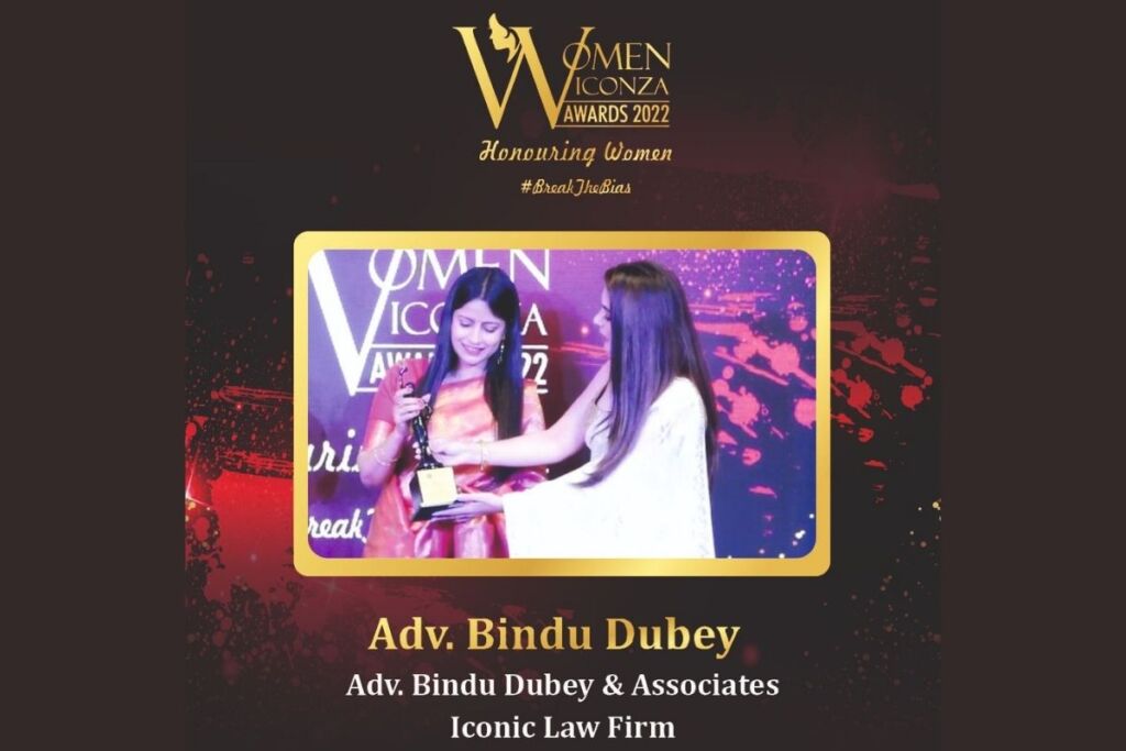 Eminent Lawyer Adv. Bindu Dubey awarded Iconic Law Firm