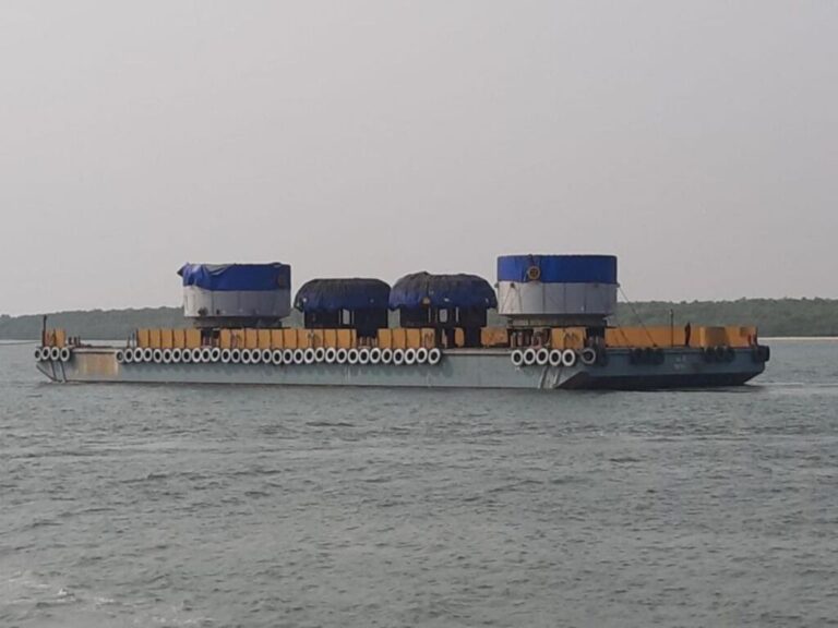 OSL’s Riverine Navigation Success at Paradip Port- Handles, Transfers Tata Steel’s 400 MT Imported Heavy Lift Cargo to Kalinga Nagar