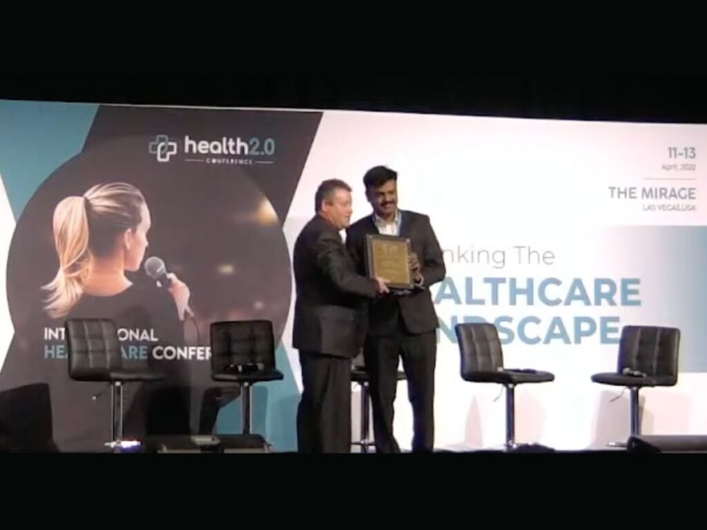 Venu Madhav Chennupati wins the outstanding leadership award at Health 2.0 USA conference