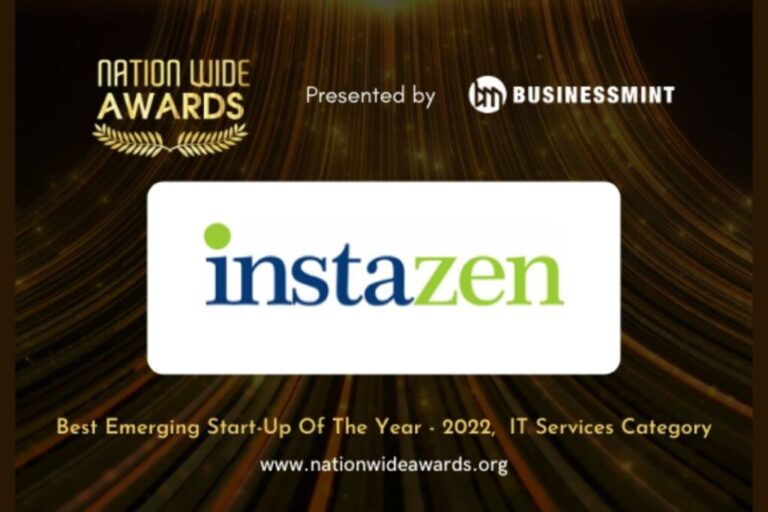 Instazen wins the Best Emerging Start-up of the Year for IT Services by Business Mint