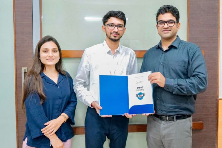 QuickTech Technology Pvt Ltd and Parul University sign MoU to set up an iQuickLab on the PU Campus