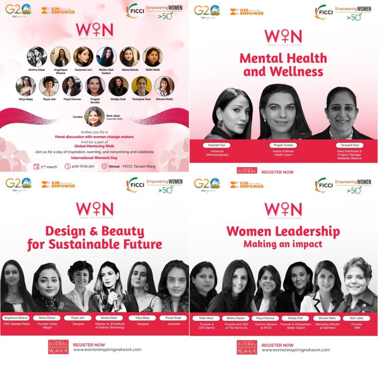 WOMEN INSPIRING NETWORK and FICCI G20 EMPOWER come together to celebrate International Women’s Day