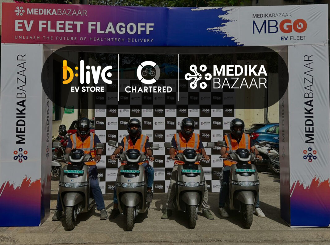 Medikabazaar partners with BLive to become one of the first medical marketplaces to transition to green mobility!