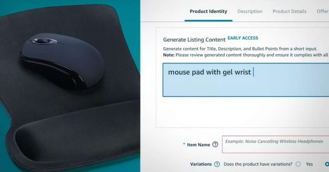 Amazon is encouraging sellers to use AI-generated product listings