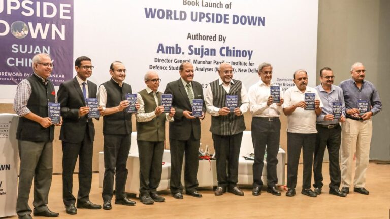 Release of the Book ‘WORLD UPSIDE DOWN’ by the author Ambassador Sujan Chinoy