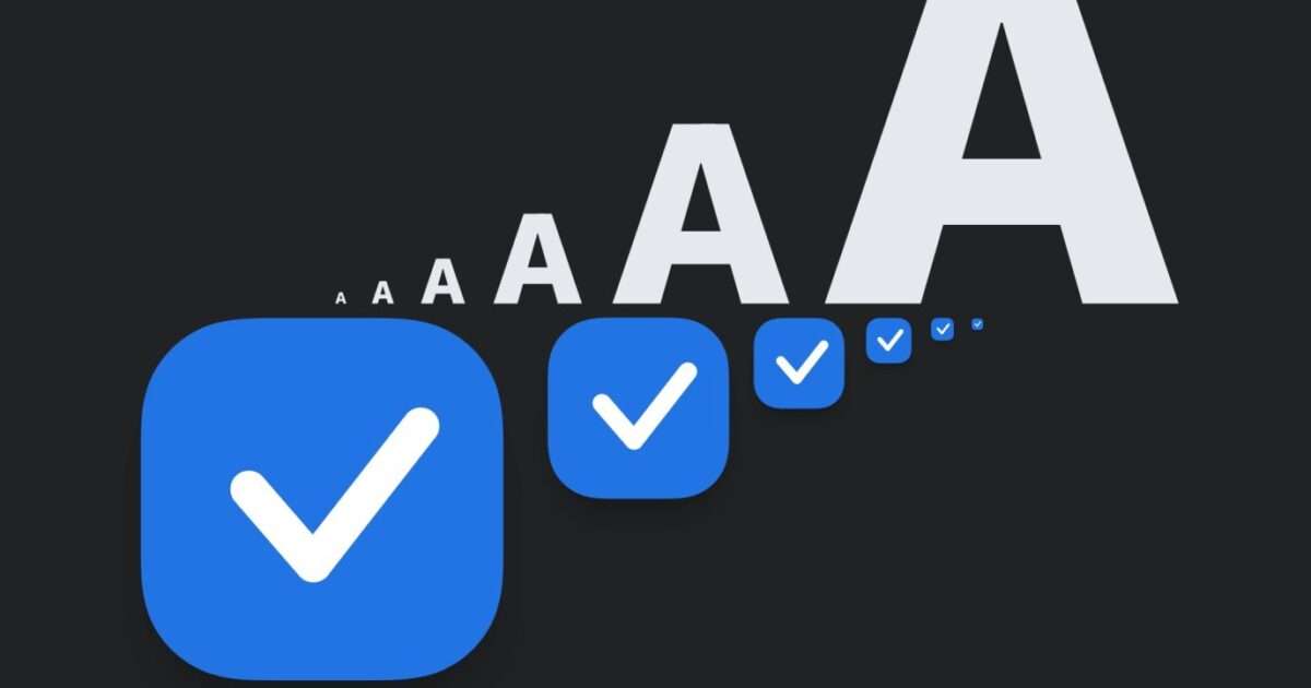 Things task manager adds adjustable text size with responsive layout on iPhone, iPad, and Mac