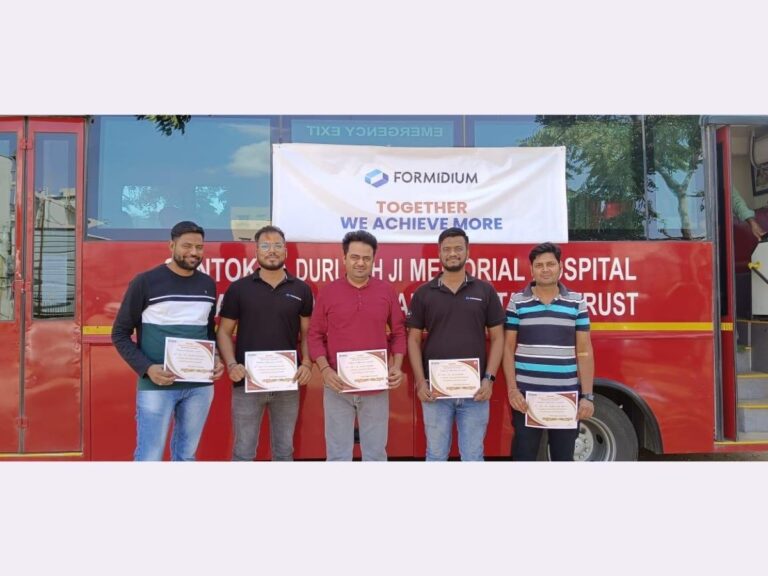 Formidium Employees Show Remarkable Enthusiasm in Blood Donation Camp