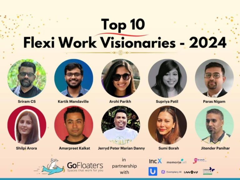 GoFloaters Announces Winners of the Flexi Work Visionaries Awards 2024