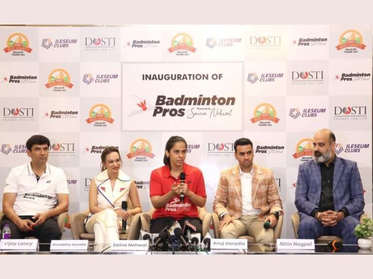 Saina Nehwal Inaugurates Badminton Pros Academy at Dosti West County – Balkum, Thane (W)