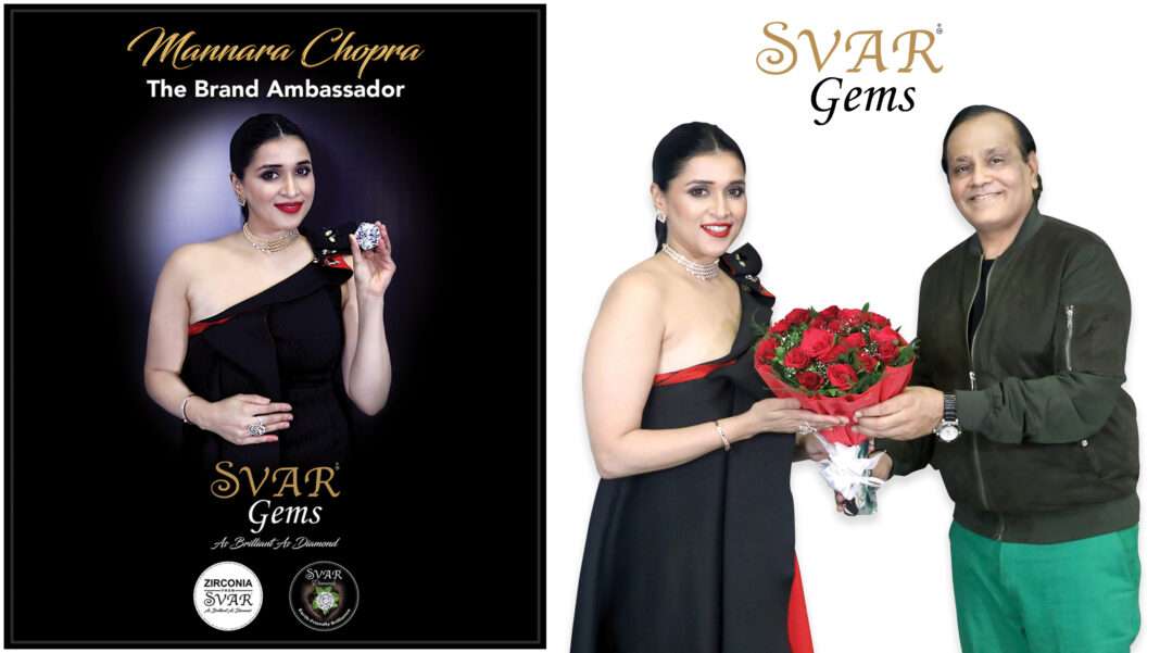 SVAR Gems Introduces Mannara Chopra as Brand Ambassador A Historic First in the Indian Gem Industry