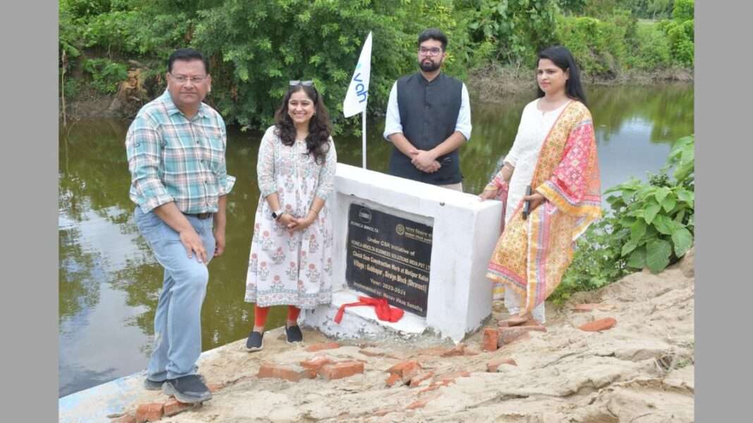 Inauguration of New Check Dams In Shravasti Under Konica Minolta’s CSR Initiative ‘Project Pravah’