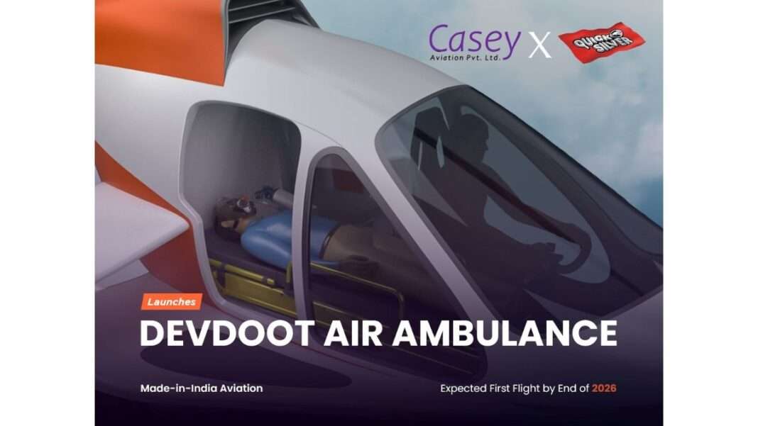 Casey Aviation India announces DevDoot Air Ambulance, expected first flight by end of 2026