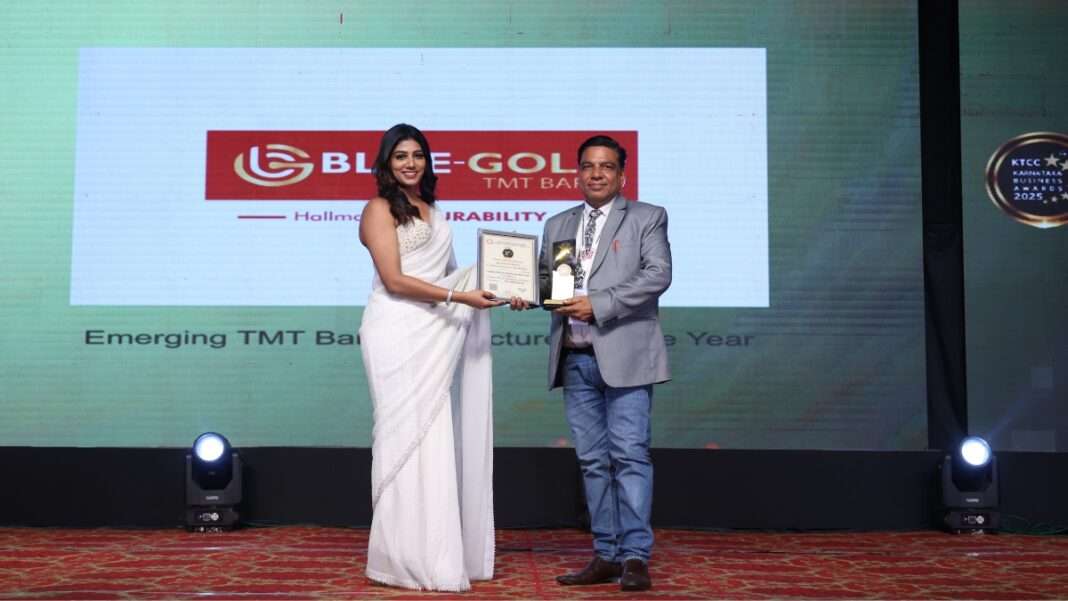 Blue Gold Steel Industries Named Emerging TMT Bar Manufacturer of the Year at Karnataka Business Awards 2025
