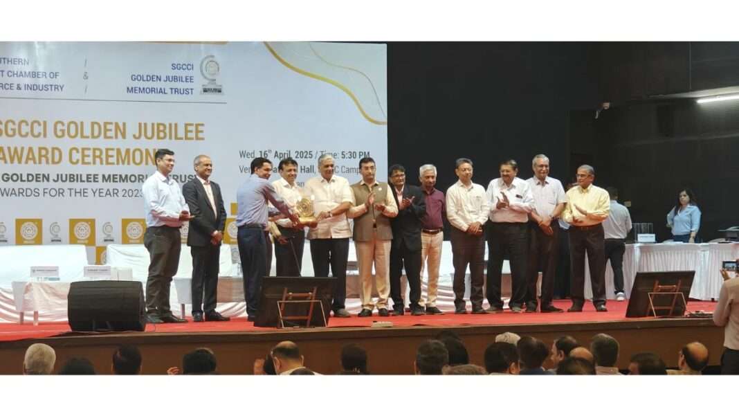 S. R. Luthra Institute of Management Receives SGCCI Golden Jubilee Award for 2023-24