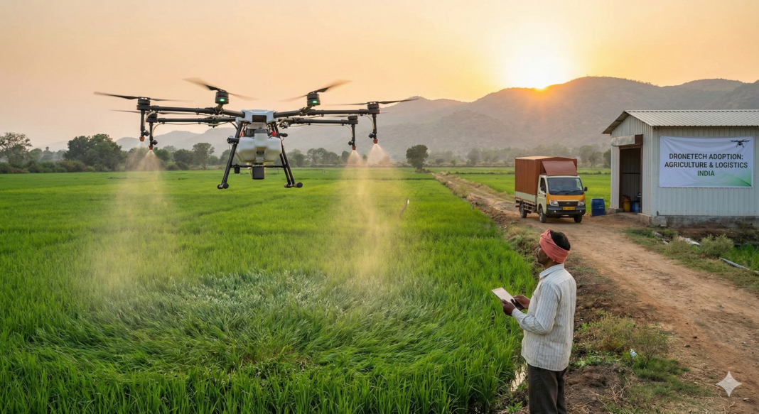 DroneTech Adoption Expands Across Agriculture& Logistics in India