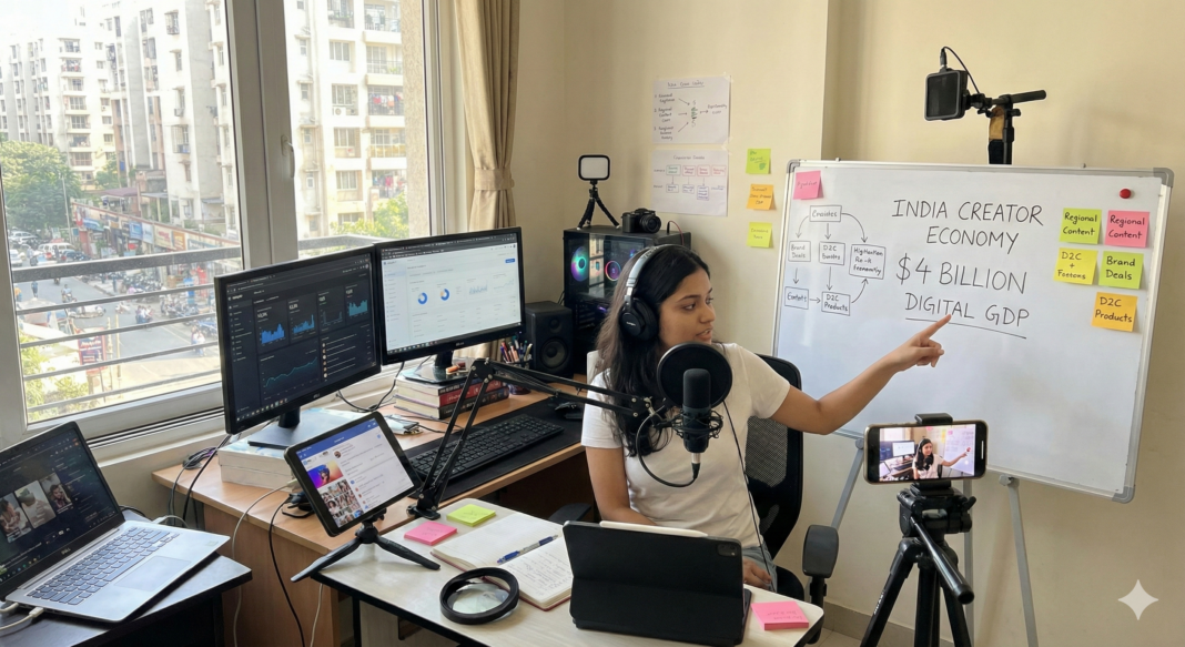 Creator Economy Now Contributes $4 Billion to India’s Digital GDP