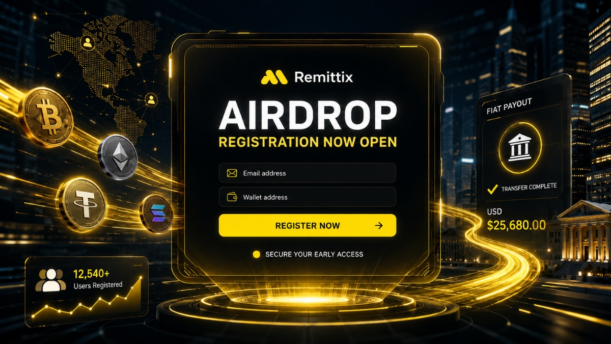Remittix Airdrop Registration Is Now Open As Community Rushes To Secure Early Access